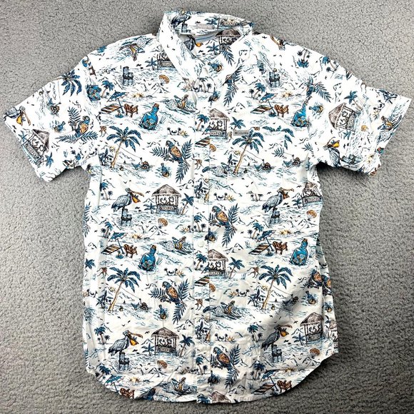 Columbia Other - Columbia Beach SS Button Down Regular Fit Mens Size Medium Paradise Parrot